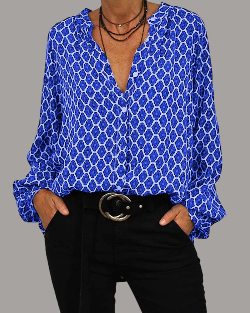 ELVIRA™  V-Neck Blouse