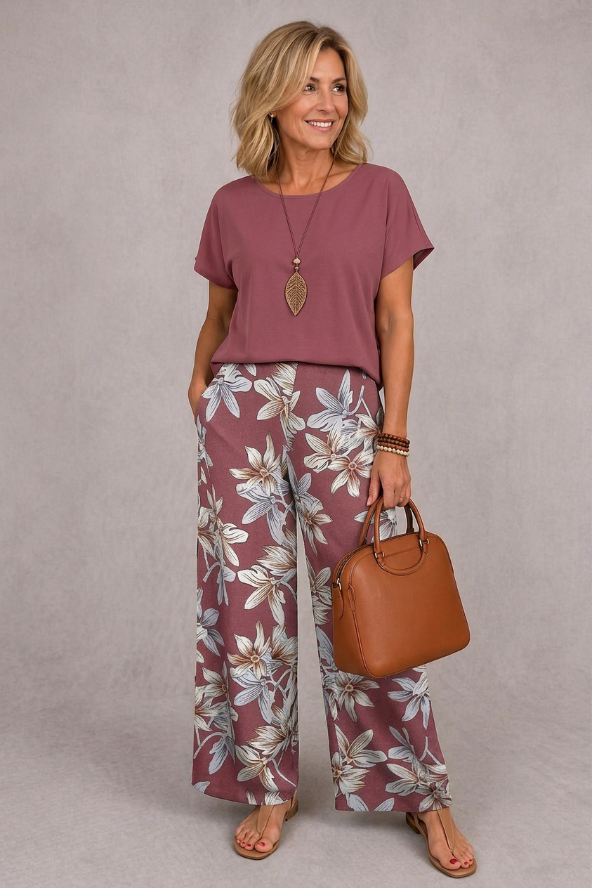 Rosie™ Elegant Floral Two-Piece Set
