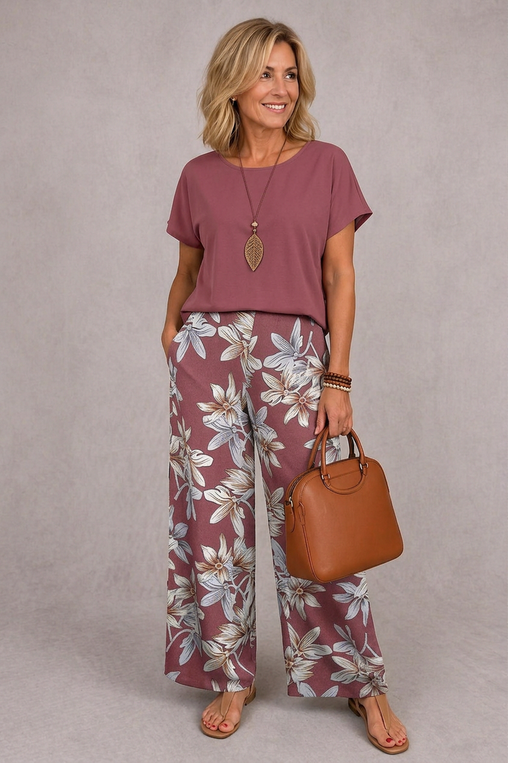 Rosie™ Elegant Floral Two-Piece Set