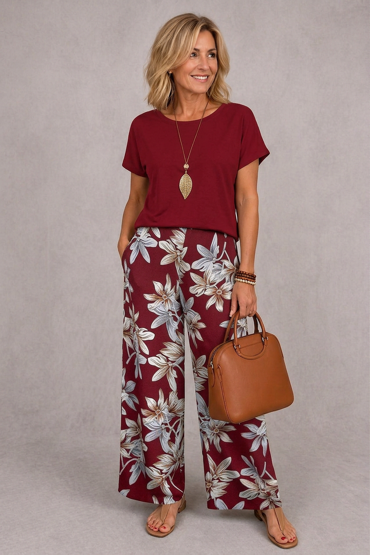 Rosie™ Elegant Floral Two-Piece Set