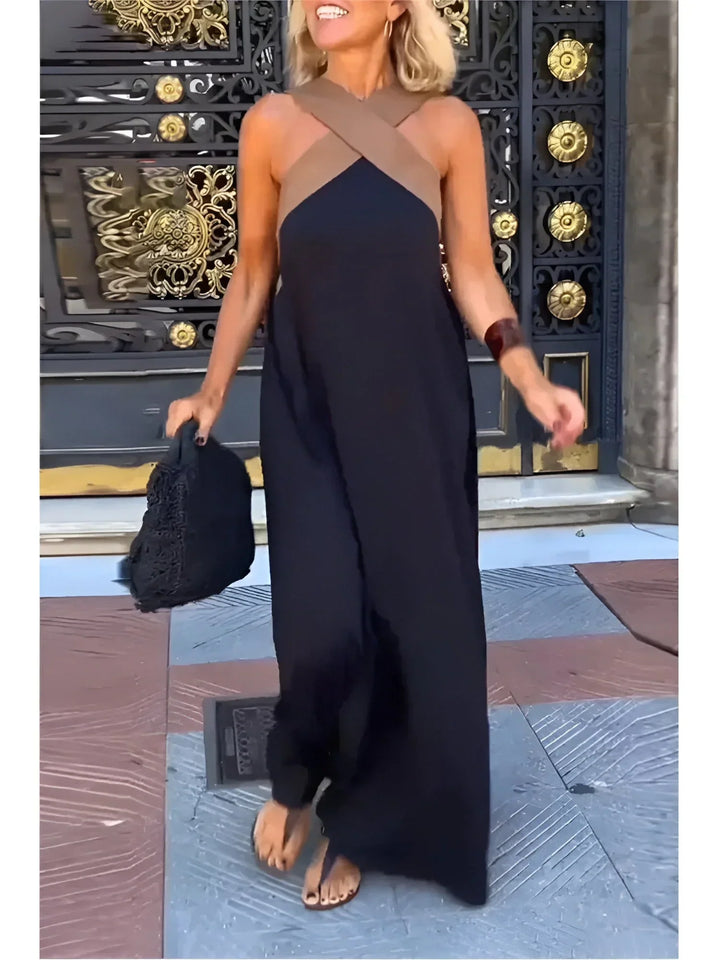 Quirine™ Wrap-Front Maxi Dress