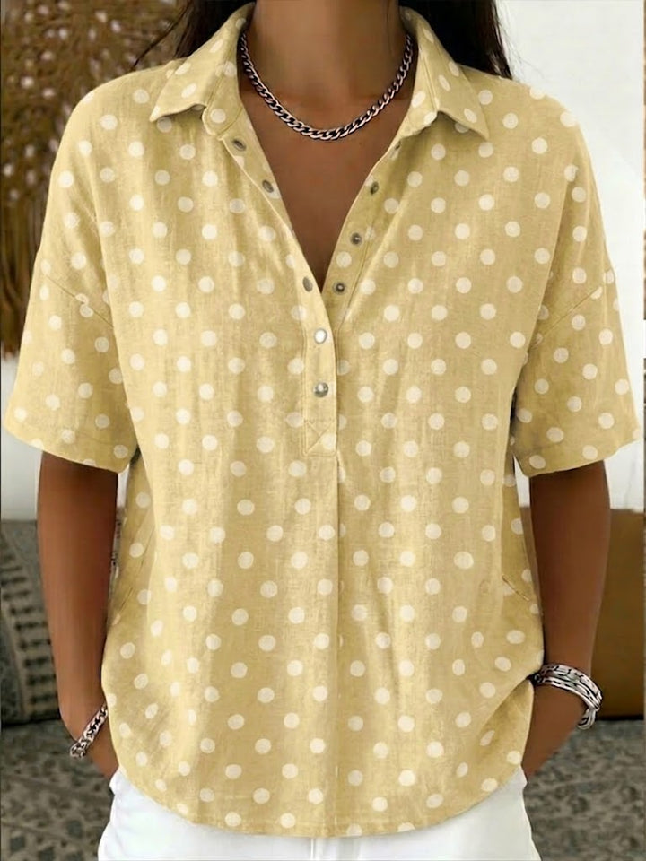 Miki™ Polo Collar  Shirt