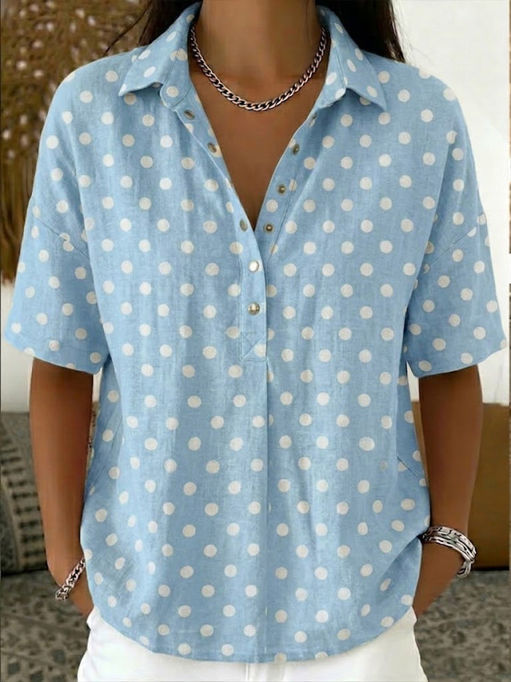 Miki™ Polo Collar  Shirt