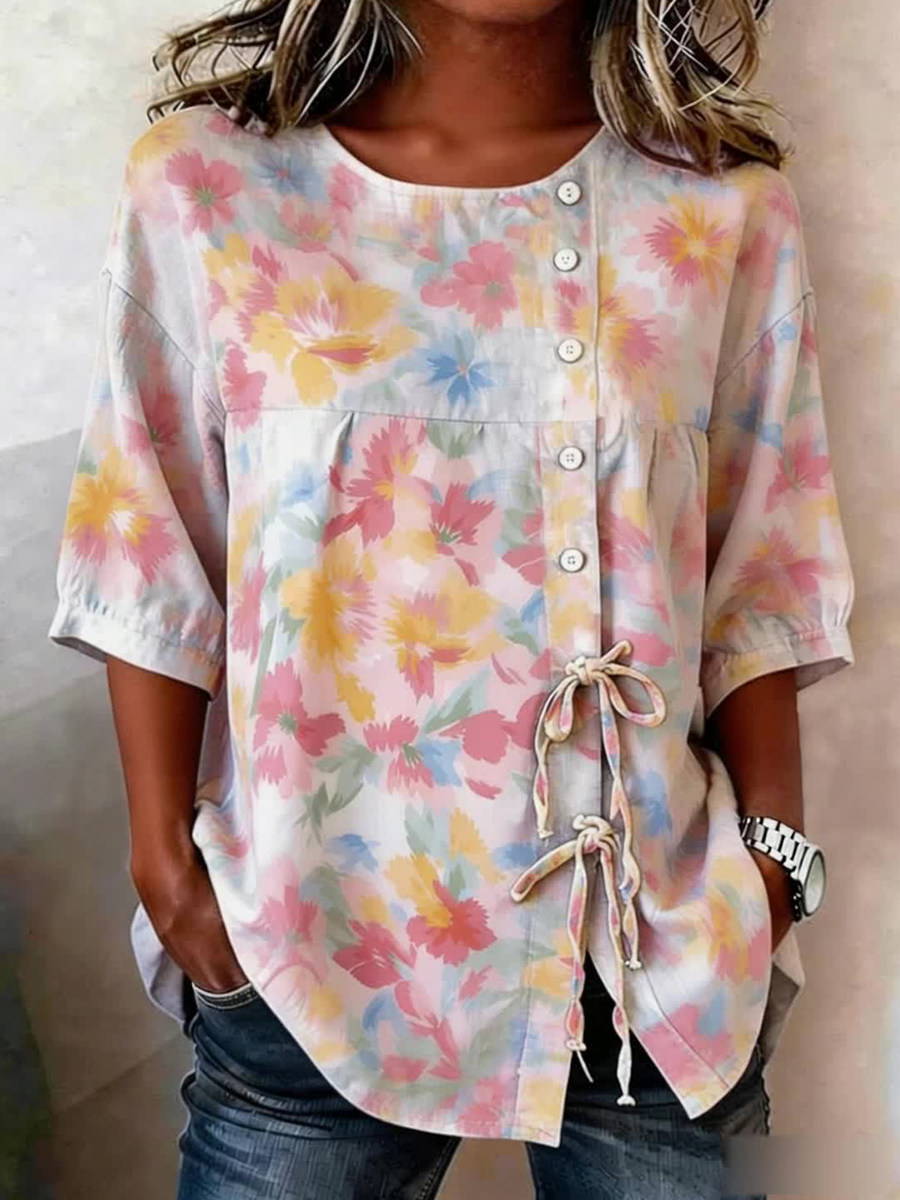 Avery™ Soft Embroided Linen Top