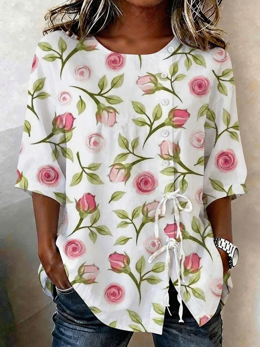 Rowan™ Soft Embroided Linen Top
