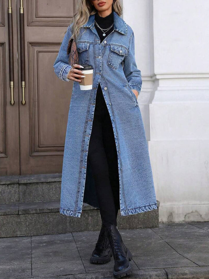 Maya™ Long Denim Jacket