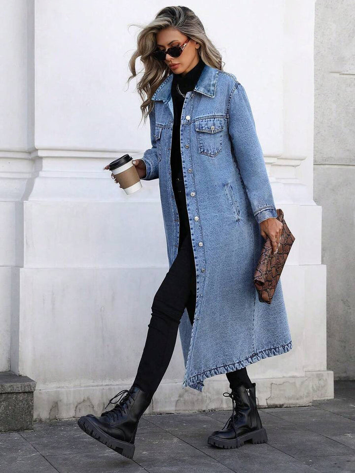 Maya™ Long Denim Jacket