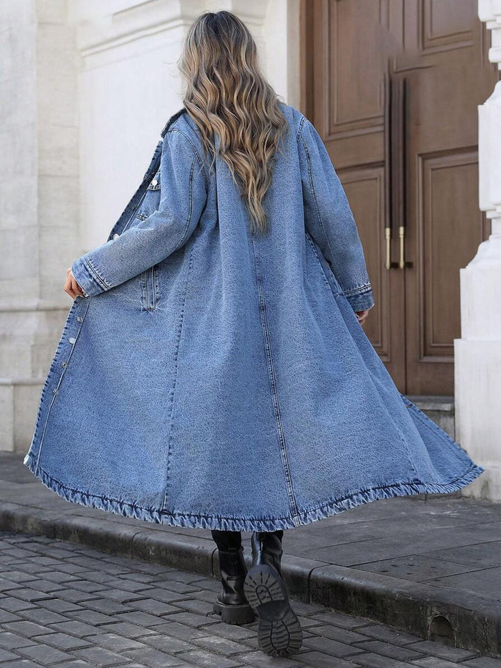 Maya™ Long Denim Jacket