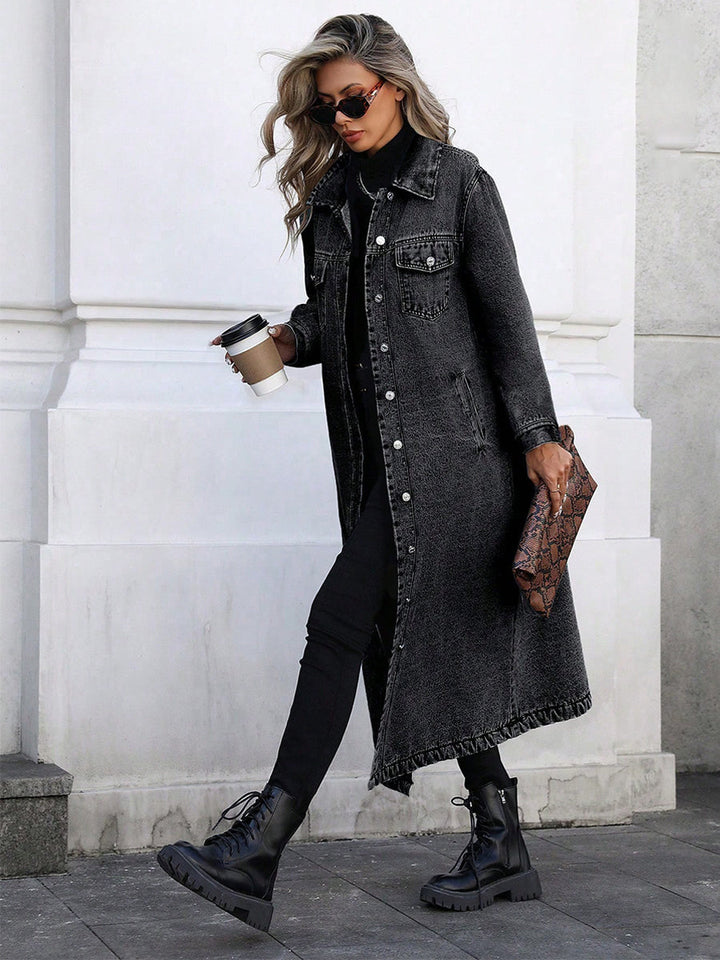 Maya™ Long Denim Jacket