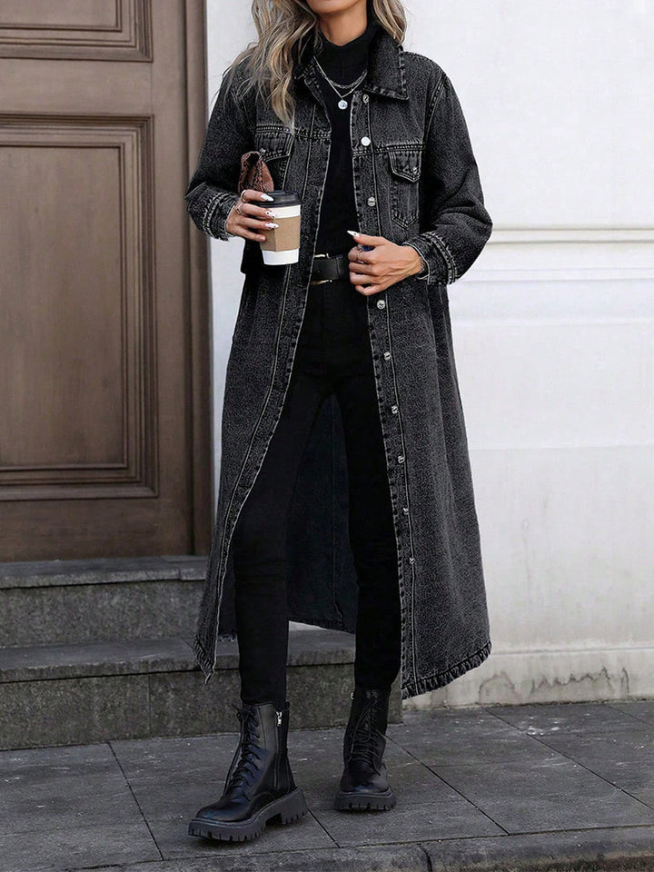 Maya™ Long Denim Jacket