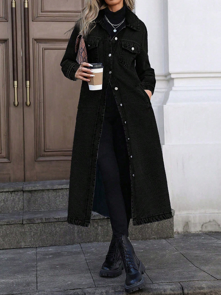 Maya™ Long Denim Jacket